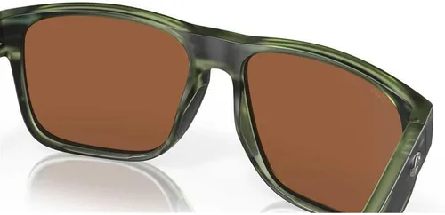 Miniatura 37 de Costa Man - Gafas de sol con montura negra mate, lentes de espejo verde, 2.323 in