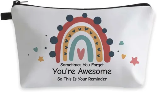 Miniatura 27 de Deanfun - Bolsa de maquillaje impermeable con diseño de mandala y flores, impermeable, espaciosa, cosmetiquera, bolsa de viaje ideal como regalo