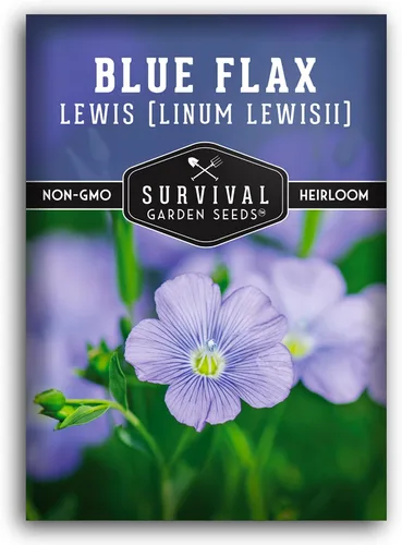 Lewis - Semillas de lino azul para plantar, planta y cultiva flores silvestres nativas perennes tolerantes a la sequía para el jardín de tu hogar,