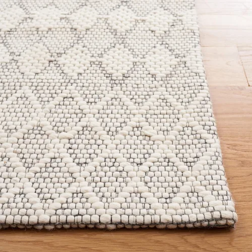 Miniatura 4 de SAFAVIEH Marbella Collection - Alfombra de pasillo de 8 pies, color marfil, diseño de transición, ideal para zonas de alto tráfico en pasillo, baño