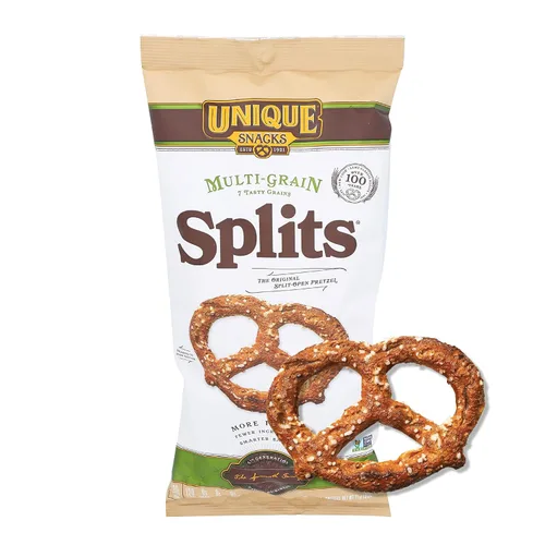 Miniatura 6 de Unique Snacks - Pretzels multigrano, horneados caseros, certificados OU Kosher y sin OMG, bolsa de 11 onzas (paquete de 6) Sin sabores artificiales
