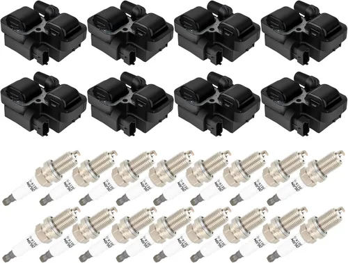 Miniatura 2 de Bobinas de bobina de encendido y bujías UF359 del iridio para Mercedes-Benz 2001 2002 2003 2004 2005