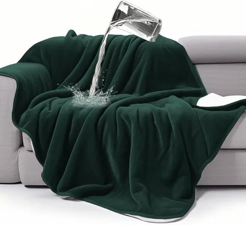 Miniatura 48 de gogobunny Manta de cama impermeable, manta reversible de forro polar Sherpa para perro, cachorro y gato, funda de muebles que protege la cama