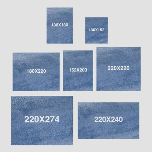 Miniatura 3 de Mintra Home Manta – Super suave, 100% poliéster (azul claro, 87 x 87 pulgadas (XL)) manta ligera y cálida de forro polar, funda de cama, funda