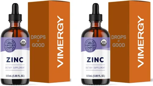 Miniatura 11 de VIMERGY Suplementos orgánicos de zinc USDA para mujeres y hombres (7.5 mg de zinc líquido por porción), apoyo inmunológico de absorción rápida