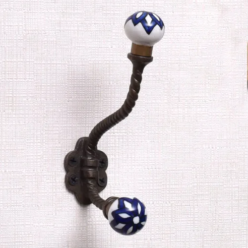 Miniatura 41 de Indian Shelf Ganchos de pared para colgar abrigos, ganchos de pared bohemios negros Perchero de pared Ganchos para colgar toallas Ganchos