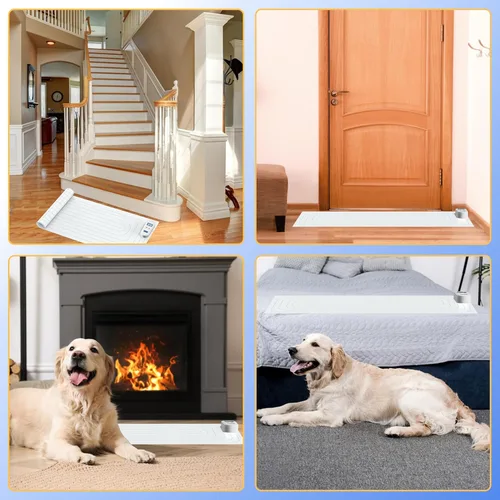 Miniatura 6 de Alfombrilla de Scat para gatos y perros, alfombrilla electrónica recargable de entrenamiento de mascotas de 59 x 11 pulgadas, disuasorio mejorado
