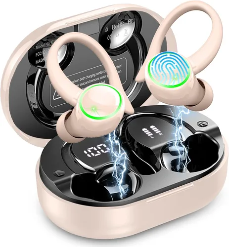 Miniatura 11 de Auriculares inalámbricos Matast, auriculares Bluetooth deportivos, auriculares con gancho para el oído IP7 impermeables con entrenamiento