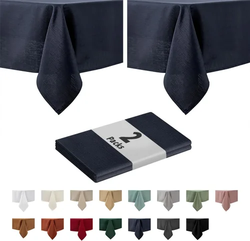 Miniatura 15 de maxmill - Mantel cuadrado de textura sluby, resistente a las manchas, impermeable, resistente a las arrugas, mantel de tela lavable suave, mantel