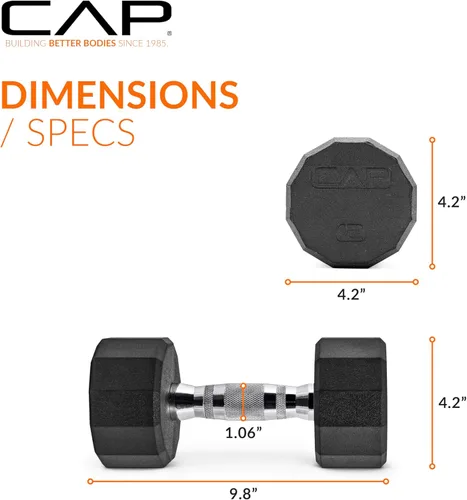 Miniatura 4 de CAP Barbell - Mancuerna recubierta Varias opciones de pares y conjuntos