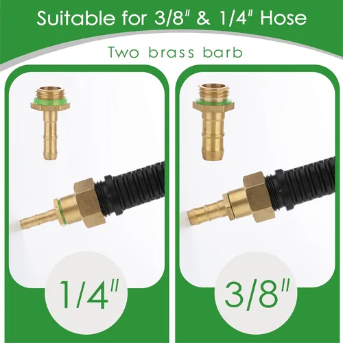 Miniatura 4 de Varita pulverizadora, rociador universal ajustable con púa de latón de 3/8 pulgadas, varilla rociadora de repuesto de acero inoxidable con válvula