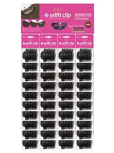 Miniatura 3 de Esha Selfit Clip 10pcs Para Extensiones - Negro Natural