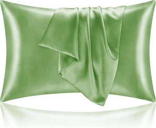 Miniatura 62 de Bedelite Funda de almohada de satén para el cuerpo, súper suave y refrescante, para el cabello y la piel, transpirable, sedosa y larga, 20 x 54 Rosa