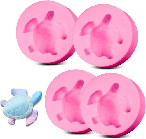 Miniatura 9 de Rolin Roly Molde de silicona para tartas de flores, molde de fondant de conejo, moldes de chocolate rosa, molde de arcilla polimérica, moldes