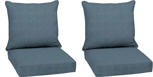 Miniatura 37 de Arden Outdoor Deep Seat Cushion Set, 24 x 24 pulgadas, Cojín para exteriores resistente al clima, a la lluvia y a la decoloración para silla, sofá