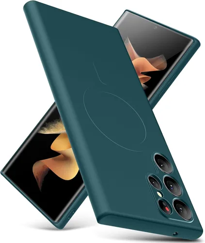 Miniatura 13 de Funda para Samsung Galaxy S22 Ultra, funda delgada de silicona líquida, a prueba de golpes, funda delgada para Samsung Galaxy S22 Ultra, funda Negro2