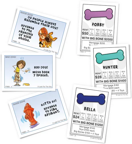 Miniatura 3 de Late for The Sky Frenchie-Opoly - Juego de mesa de bulldog francés para familias y adultos, 2-6 jugadores, a partir de 8 años, regalo para amantes