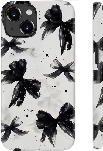 Miniatura 41 de Funda para iPhone 12 Mini, compatible con carga inalámbrica, protección de doble capa con elegante diseño de flores silvestres, silicona suave +