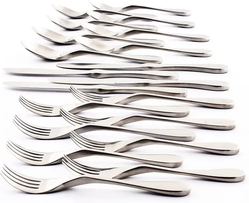 Miniatura 9 de Juego de cubiertos originales de cubertería de KnorK, 20 piezas (servicio para 4), plata duo Servicio para 4