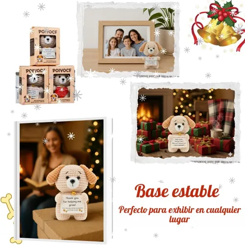 Miniatura 5 de POIVOCF Regalos para mamá de hija o hijo, recuerdo de cachorro hecho a mano con tarjeta de mensaje, lindo día de la madre, cumpleaños, para mamá