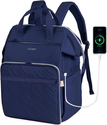 Miniatura 7 de Leudes Mochila Bolsa para Tejer, Organizador de Almacenamiento de Hilo, Bolsa de Ganchillo Grande Tote, Regalo de Navidad, Estuche Portador de Hilo