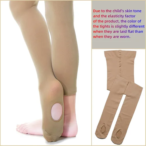 Miniatura 3 de DIPUG 3 pares de mallas de ballet convertibles para niñas (niñosniños)