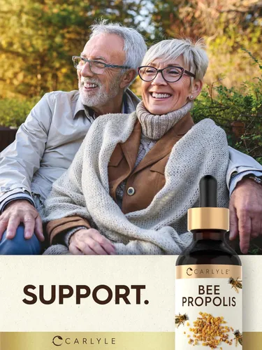 Miniatura 7 de Carlyle Gotas de tintura de propóleo de abeja 2 onzas líquidas Extracto líquido Suplemento sin OMG, sin gluten