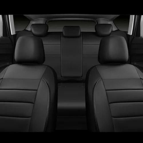 Miniatura 5 de CAR PASS Fundas de Asiento de Cuero Juego Completo Universal Resistente al Agua Soporte Trasero de Espuma 3D, Comodidad de Lujo Automotriz 5 Fundas