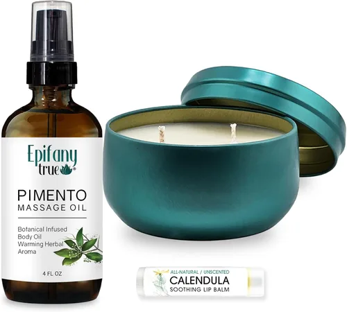 Miniatura 6 de Aceite de masaje de pimiento natural de 4 onzas Aceite corporal con infusión botánica Aroma herbario cálido Aceite de oliva y aceite de ricino
