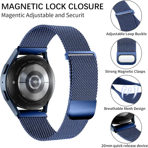 Miniatura 4 de Compatible con Samsung Galaxy Watch 5 1.575 in 1.732 in/Galaxy Watch 5 Pro 1.772 in/Galaxy Watch 4 1.575 in 1.732 in/Watch 4 Classic 1.654 in 1.811