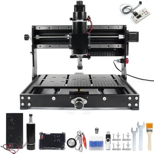 CNCTOPBAOS 3020 Plus CNC, máquina de grabado, 500W CNC, fresadora para tallado de metal, corte de madera, acrílico, MDF, 3 ejes; control GRBL CNC,