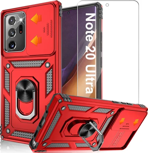 Miniatura 77 de ATUMP Funda para OnePlus Nord N200 5G con protector de pantalla HD con cubierta para cámara deslizante, soporte de anillo de rotación de 360°