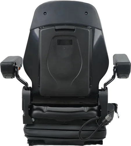 Miniatura 3 de DSC - Asiento de tractor universal con suspensión con reposabrazos ajustable, bolsa para documentos, asiento de respaldo alto, cinturón de seguridad