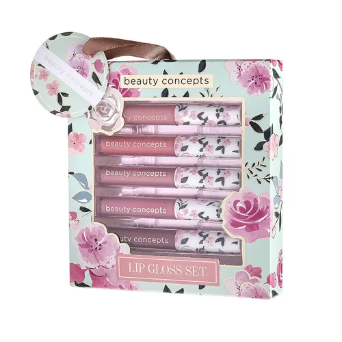 Miniatura 6 de Beauty Concepts - Colección de brillo de labios – Juego de maquillaje de labios brillante para un acabado radiante, colección floral