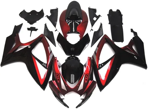 Miniatura 22 de Kit de carenado de plástico de inyección ABS para 2006 2007 GSXR 600 GSXR 750 Carenados 06 07 Suzuki GSX-R600 GSX-R750 K6 Marco de carrocería