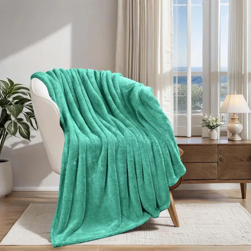 Miniatura 34 de Superior Manta Clásica de Forro Polar Sólido, Gruesa, Acogedora, Mantas Cálidas, Ropa de Cama y Manta de Sofá de Felpa Suave Aterciopelada, Linda