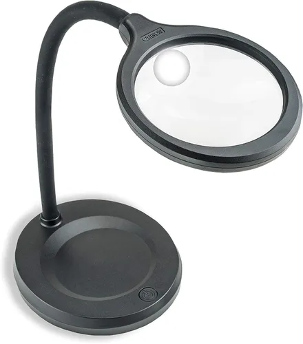 Carson DeskBrite300 2X Lámpara de escritorio con lupa asférica con lente puntual 5X (LM-30)