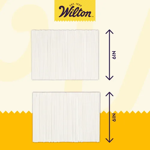 Miniatura 2 de Wilton Palitos blancos para piruletas de 6 pulgadas, palitos para pastel de piruleta, 100 unidades Actualmente el artículo #1 para la búsqueda