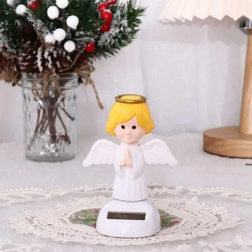 Miniatura 2 de Angel Solar Dancing Figures - Muñecas de mano agitadas con energía solar para decoración de coche