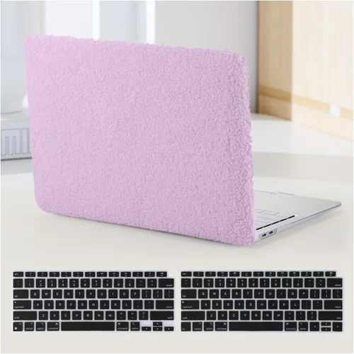 Miniatura 9 de Funda a cuadros para MacBook Air de 13 pulgadas M5 M4 M3 M2 2026-2022 A3240 A3113 A2681, piel a cuadros con textura a cuadros para MacBook Air 13.6
