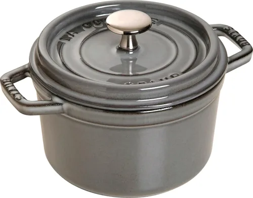 Staub Mini Horno Holandés Redondo 0.71 litros gris grafito por staub (Estufa)