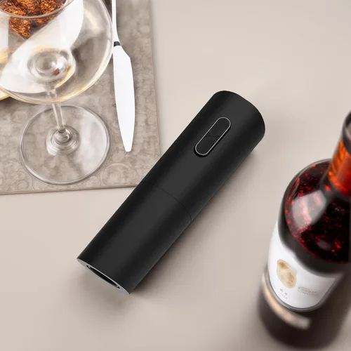 Miniatura 3 de Abrebotellas de vino, kit de abridor de botellas de vino con cortador de aluminio, funciona con pilas, adecuado para viajes, reuniones, fiestas