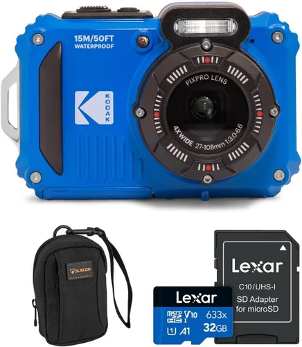 KODAK PIXPRO WPZ2 - Cámara digital WiFi resistente a prueba de golpes a prueba de polvo 16MP 4X Zoom óptico 1080P Full HD Video Vlogging Cámara LCD