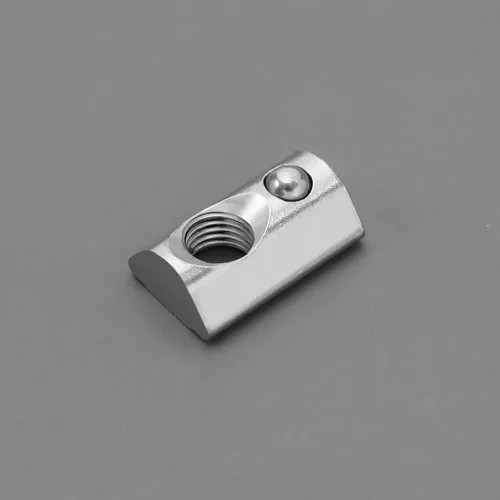 Miniatura 5 de SING F LTD 100 Uds. 3030 Series M6 T Slot Nuts Roll-in Spring Ball Loaded Elastic Nuts Acero al carbono para T-Slot Serie 3030 Perfil de aluminio