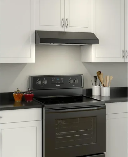 Miniatura 2 de Broan-NuTone BCSD136BL Glacier - Campana extractora de cocina con luz, extractor para debajo del gabinete, Negro, 36 pulgadas