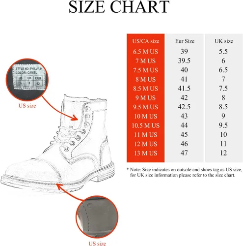 Miniatura 2 de Bruno Marc Botas de motocicleta para hombre, botas de vestir Oxford