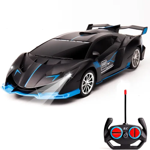 Miniatura 6 de Coche de control remoto recargable de alta velocidad 1/18 RC coches juguetes para niños y niñas, Hobby de carreras de vehículos con faro, regalos