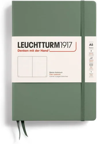 Miniatura 88 de LEUCHTTURM1917 - Cuaderno de tapa dura mediano A5 con 251 páginas numeradas para escritura y diario (verde menta, con puntos)