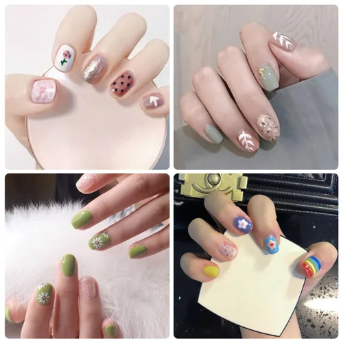 Miniatura 6 de 420 piezas de 30 hojas de envolturas de uñas con lima de uñas, tiras de esmalte de uñas con diseño degradado con brillantina, calcomanías
