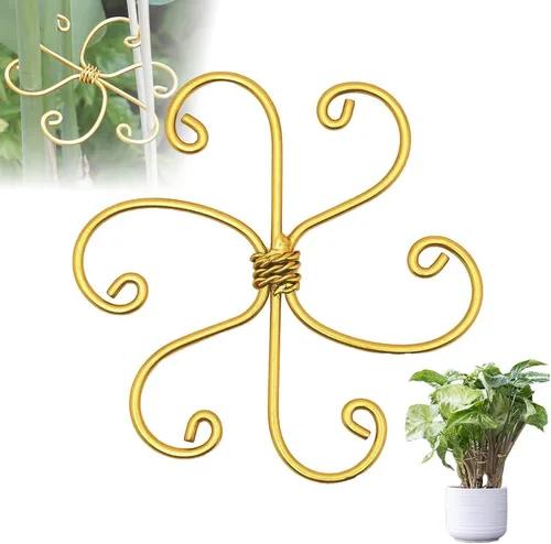 Miniatura 10 de Juego de soporte para tallos de plantas, 2025 nuevo soporte de plástico reutilizable para plantas trepadoras, enrejado de 3/6 piezas, estacas